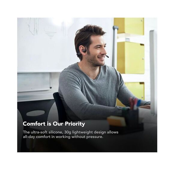 NUROUM OpenEar Pro 2 Headphones with Mic, Noise Cancelling Microphone, Bluetooth - Picture 3 of 8